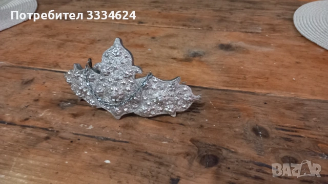 Сребърна Кюстендилска пафта пафти, снимка 2 - Антикварни и старинни предмети - 53759034