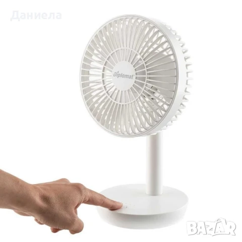 Вентилатор 6,3''Diplomat DFX-363USB, настолен, USB, снимка 6 - Вентилатори - 50561001