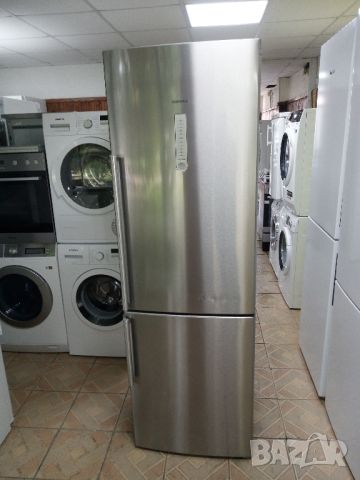 Иноксов комбиниран хладилник с фризер Сименс Siemens Total no frost 2 години гаранция!