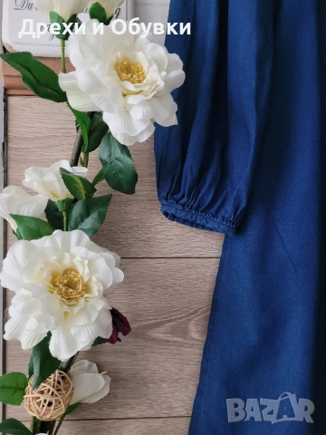 Рокля тип риза лятна дънкова с джобове , снимка 4 - Рокли - 54095796