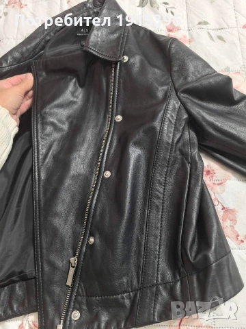 Естествена кожа дамско яке на Армани , снимка 4 - Якета - 53988942