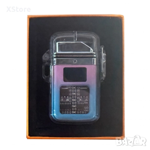 Елегантна прозрачна ветроустойчива запалка с LED светлинки, снимка 13 - Аксесоари и консумативи - 52483346