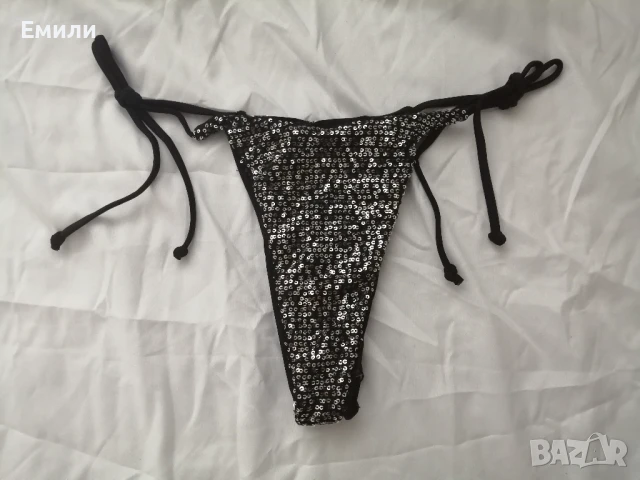 Нов комплект дамски бански от две части с блестящи пайети р-р M, снимка 14 - Бански костюми - 50854074
