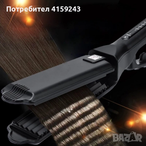 Професионална турмалинова преса за коса с йони, за всички типове коса - За вафлички, снимка 4 - Преси за коса - 52959748