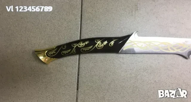 Елфически меч със стойка-”Властелинът на пръстените” Толкин, снимка 3 - Колекции - 50788896