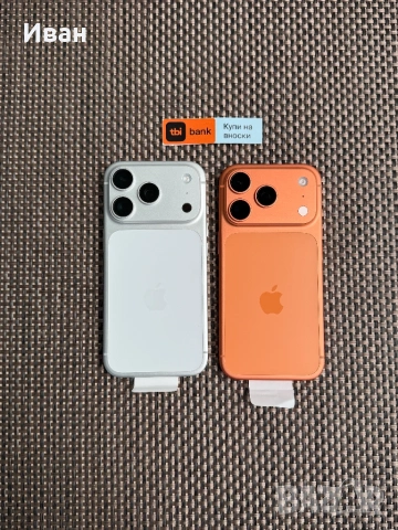 НОВИ❗️USA 🇺🇸 ГАРАНЦИЯ❗️256Gb⚠️E-sim iPhone 17 Pro / Silver • Cosmic Orange ЛИЗИНГ TBI, снимка 2 - Apple iPhone - 53698505