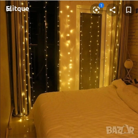 Коледна завеса от лампички , снимка 16 - Лед осветление - 52904364