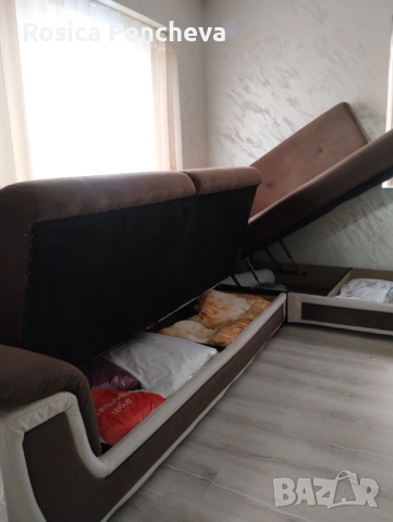 Голям ъглов диван, снимка 5 - Дивани и мека мебел - 52776346