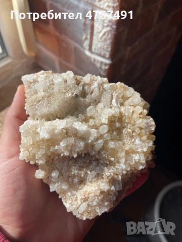 Друза кварц с лимонит и матрица , снимка 3 - Колекции - 53742178