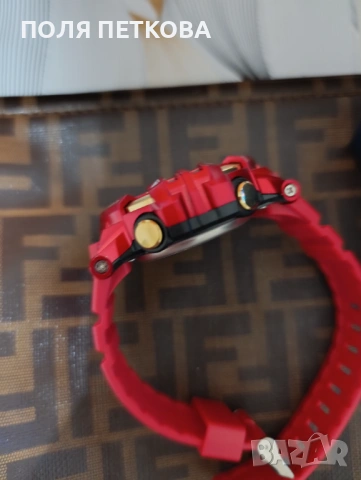 Червен часовник, снимка 4 - Мъжки - 53960647