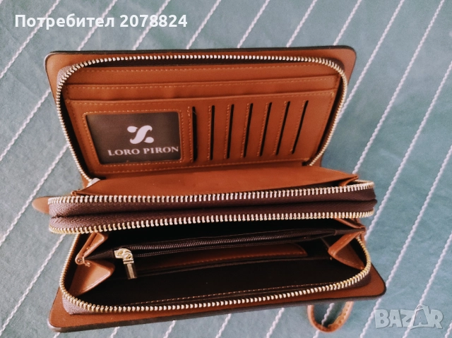 Луксозна мъжка чанта LORO PIRON, снимка 4 - Портфейли, портмонета - 51476714