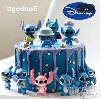 Лот малки фигурки Лило и Стич Lilo and Stitch, снимка 6 - Фигурки - 46788490