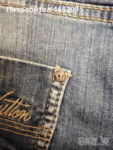 Нови Къси Дамски дънки 3/4-ти Louis vuitton, снимка 5 - Дънки - 53558057
