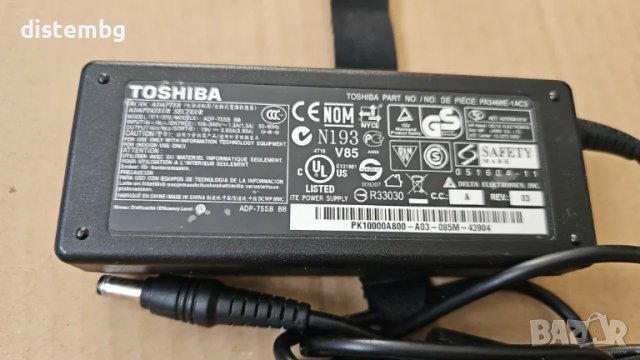 Захранващ Адаптер Toshiba AC Adapter 19V 3.95A 75W PA3468E-1AC3, снимка 1 - Кабели и адаптери - 47107576