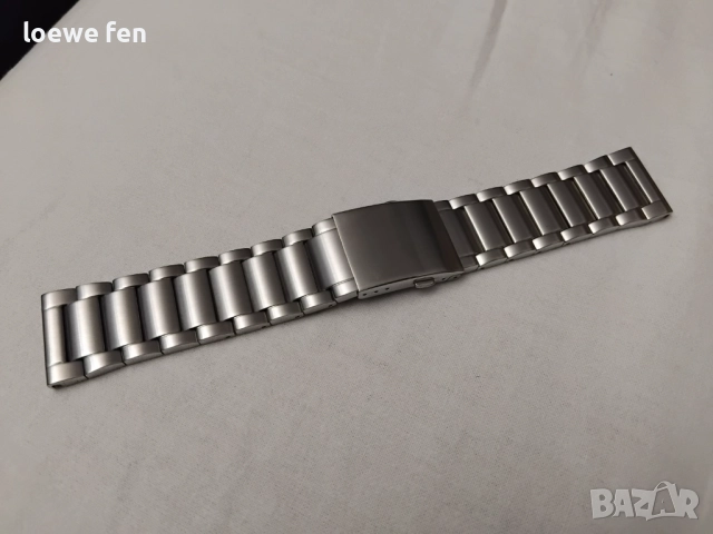 Верижка за часовник 24 мм масивна неръждаема стомана !, снимка 4 - Мъжки - 52612598