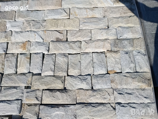 Сиво-бял рязан гнайс - облицовъчни ленти 1-3 см | наличен от склад, доставка, снимка 2 - Строителни материали - 52616206