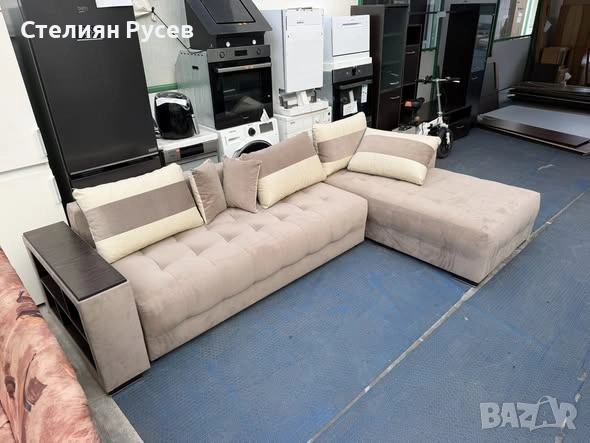 1603 Мелвин ъглов разтегателен холов  диван  300/175 см -цена 260 евро или 508.52лв    gk - с издърп, снимка 8 - Дивани и мека мебел - 53992256