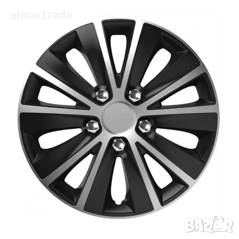 Тасове за джанти 14'' Versaco Rapid NC Silver / Black, снимка 1 - Аксесоари и консумативи - 48661760