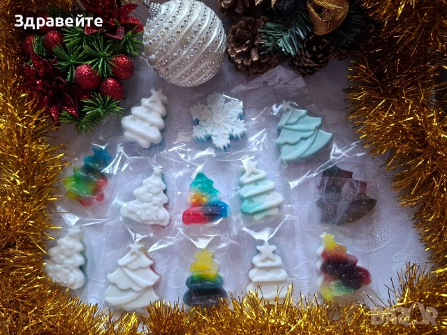 Коледни глицеринови хипоалергенни сапунчета , снимка 2 - Коледни подаръци - 52796773