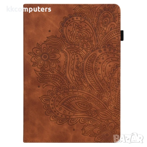 Amazon Kindle Parperwhite 6 2022 Peacock Embossed Pattern Кожен Калъф и Стилус, снимка 7 - Калъфи, кейсове - 50962776