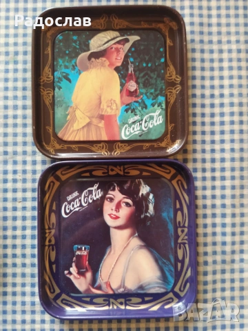 стари метални подложки Coca - Cola, снимка 3 - Други - 54084280