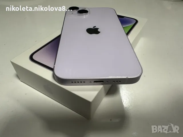 Продаавам iPhone 14, 128GB, Purple 96%, снимка 3 - Apple iPhone - 47930816