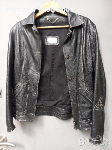 Дамско кожено яке, снимка 5 - Якета - 54148978