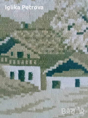 Гоблен Пролет в планинското пасище, снимка 7 - Гоблени - 53399211