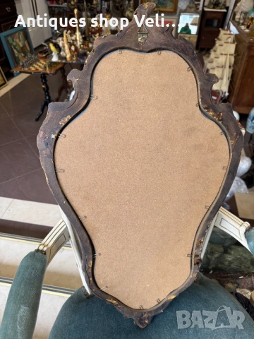 Стенно бароково огледало №8048 , снимка 5 - Антикварни и старинни предмети - 54025054