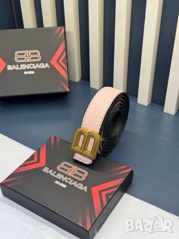 колани от естествена кожа в кутия 3см balenciaga , снимка 5 - Колани - 50348663