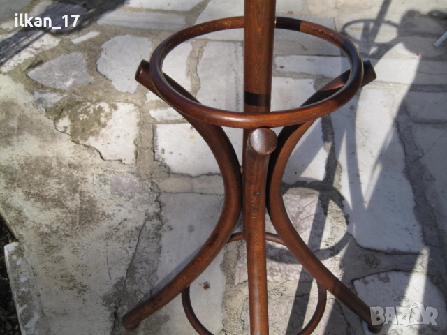 Виенска закачалка Дървена Ретро Варен Бук в добро състояние, снимка 3 - Закачалки - 52423025