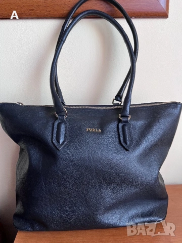 Чанта Furla естествена кожа