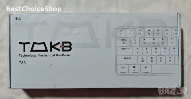 Геймърска клавиатура TMKB T63, механична безжична, Bluetooth, 2.4G, с кабел, RGB подсветка, снимка 6 - Клавиатури и мишки - 53359685