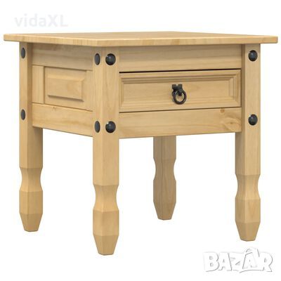 vidaXL Помощна маса "Corona" 50x50x50 см борово дърво масив(SKU:4005664, снимка 1 - Маси - 45714510