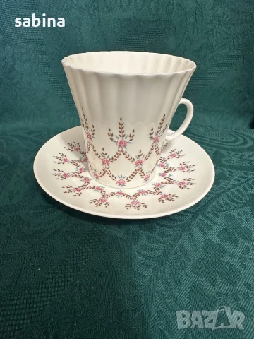 Руски костен порцелан ЛФЗ “Ломоносов”- чаши за кафе, снимка 2 - Антикварни и старинни предмети - 50717197