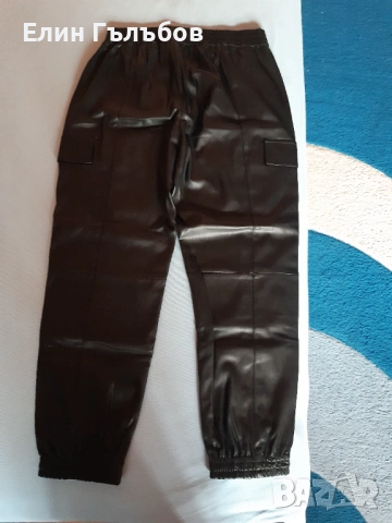 Панталон дамски, кожен Bershka чисто нов, снимка 2 - Панталони - 53467182