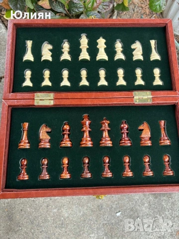  Шах в кожена кутия, снимка 6 - Шах и табла - 53919360