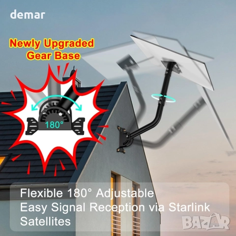 Mwin Starlink Gen 3 регулируем комплект за стенен монтаж на Starlink, снимка 3 - Друга електроника - 52637014