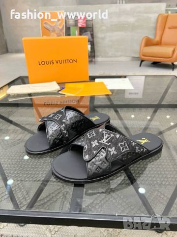 чехли мъжки LOUIS VUITTON-реплика, снимка 2 - Мъжки чехли - 46206576