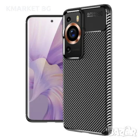 Huawei P60 / P60 Pro Удароустойчив Carbon Fiber Калъф и Протектор, снимка 1 - Калъфи, кейсове - 49358890