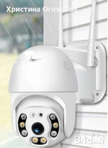 Водоустойчива, безжична камера с нощно видеонаблюдение и запис на карта, снимка 4 - Камери - 53804697