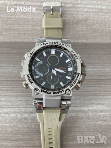 Чаасовник Casio G-Shock метален корпус бежова каишка реплика, снимка 3 - Мъжки - 45996694