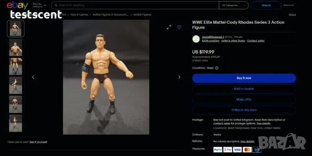 Екшън фигура WWE Cody Rhodes Коуди Роудс Elite Series играчка AEW Dashing рядка, снимка 9 - Други - 48361222