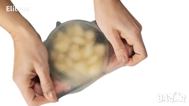 Комплект капаци силиконови 4FOOD 2 броя, ø17/23cm, снимка 2 - Други - 52831590