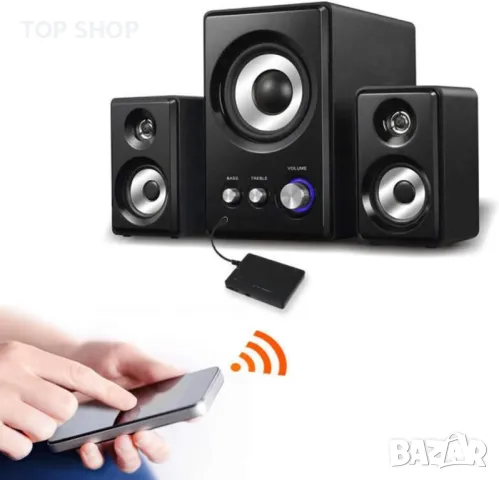 Безжичен Bluetooth Audio Receiver AUX адаптерс 3,5 мм жак,Универсален,Радио за кола, снимка 2 - Ресийвъри, усилватели, смесителни пултове - 48804928