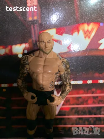 Екшън фигура WWE Батиста Batista Dave Bautista WWE Mattel Basic figure играчка, снимка 7 - Колекции - 49152031