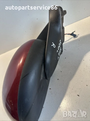 дясно предно странично огледало за Fiat 500L 1.3 M-Jet, 2013 г., червено/бордо, снимка 3 - Части - 53151171