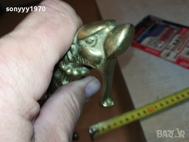 МАСИВЕН НОЖ ОТ ФРАНЦИЯ-МЕД/МЕСИНГ 0510251759, снимка 13 - Антикварни и старинни предмети - 51953526