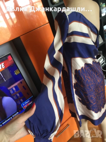 Копринена рокля Zara, размер S, снимка 4 - Рокли - 53150813