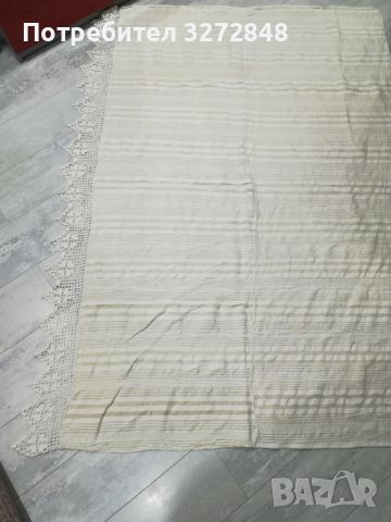Покривало за легло с ръчно плетена дантела -2бр., снимка 4 - Покривки за легло - 45506299